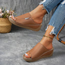 š„Last Day Promotion 50% OFF - Women's Comfortable Thick Sole Arch Support Leather Slippers