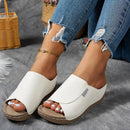 š„Last Day Promotion 50% OFF - Women's Comfortable Thick Sole Arch Support Leather Slippers