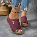 š„Last Day Promotion 50% OFF - Women's Comfortable Thick Sole Arch Support Leather Slippers