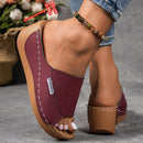 š„Last Day Promotion 50% OFF - Women's Comfortable Thick Sole Arch Support Leather Slippers