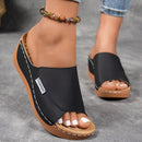 š„Last Day Promotion 50% OFF - Women's Comfortable Thick Sole Arch Support Leather Slippers