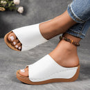 š„Last Day Promotion 50% OFF - Women's Comfortable Thick Sole Arch Support Leather Slippers