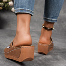 š„Last Day Promotion 50% OFF - Women's Comfortable Thick Sole Arch Support Leather Slippers