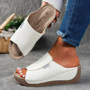 š„Last Day Promotion 50% OFF - Women's Comfortable Thick Sole Arch Support Leather Slippers