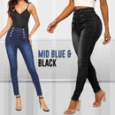 š„Double Breasted High Waist Skinny Jeans