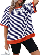 Women's Oversized Striped T Shirts (Buy 3 Free Shipping)