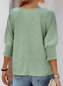 Women's Round Neck 3/4 Sleeve Basic T-Shirts (Buy 3 Free Shipping)