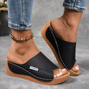 š„Last Day Promotion 50% OFF - Women's Comfortable Thick Sole Arch Support Leather Slippers