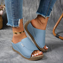 š„Last Day Promotion 50% OFF - Women's Comfortable Thick Sole Arch Support Leather Slippers