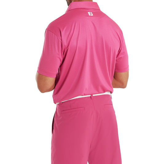 Abacus Print Lisle Golf Shirt