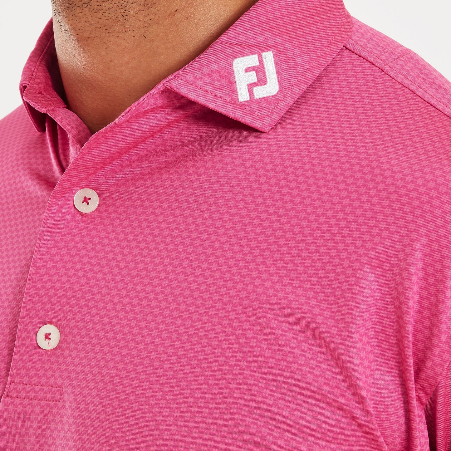 Abacus Print Lisle Golf Shirt