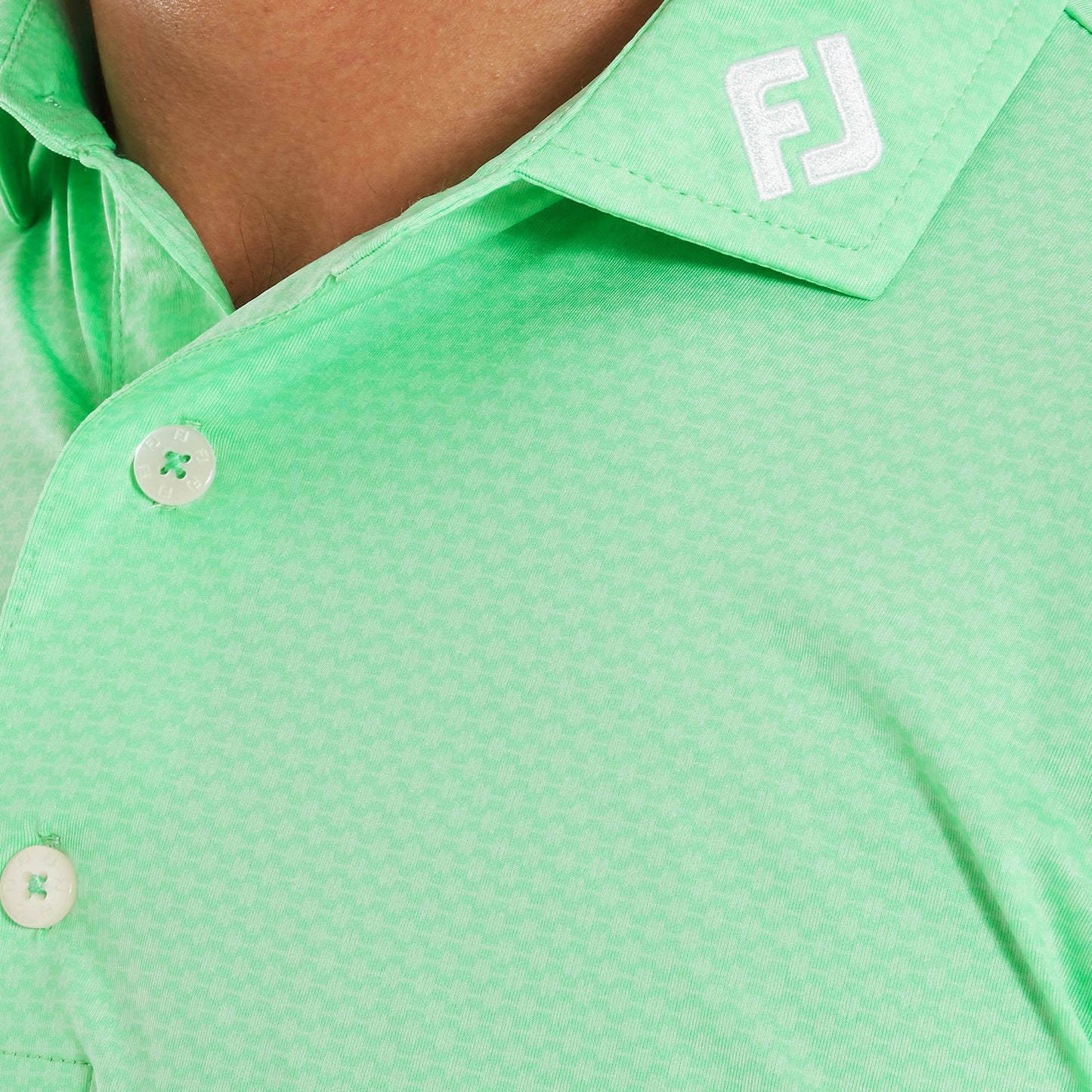 Abacus Print Lisle Golf Shirt