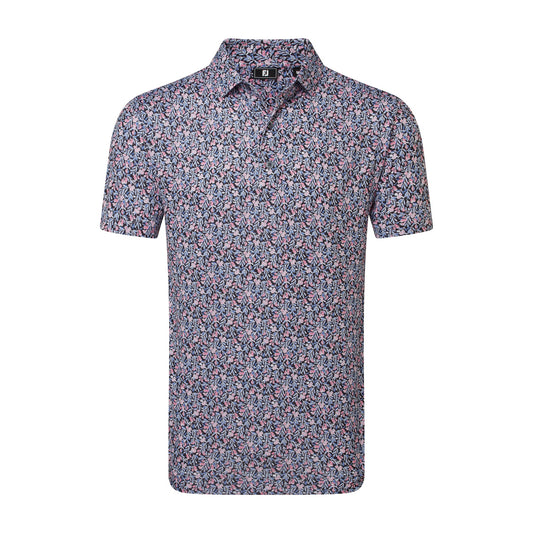 Meadow Print Lisle Golf Shirt