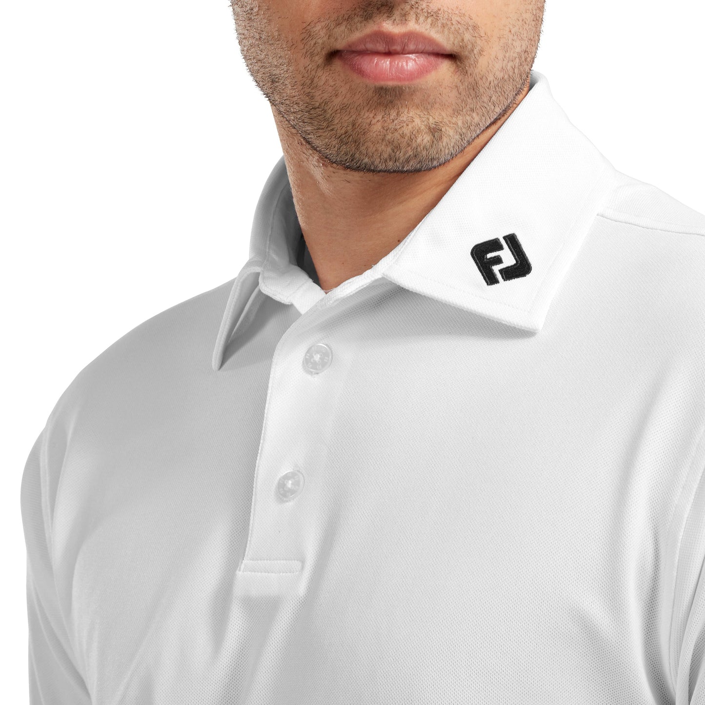 Stretch Pique Solid Golf Shirt