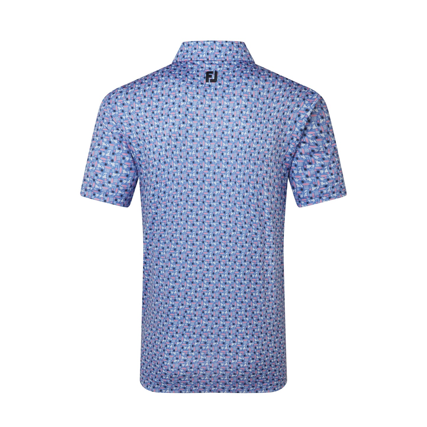 Surfs Up Print Lisle Golf Shirt