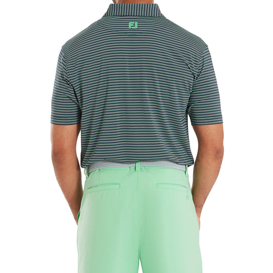 Triple Pinstripe Lisle Golf Shirt