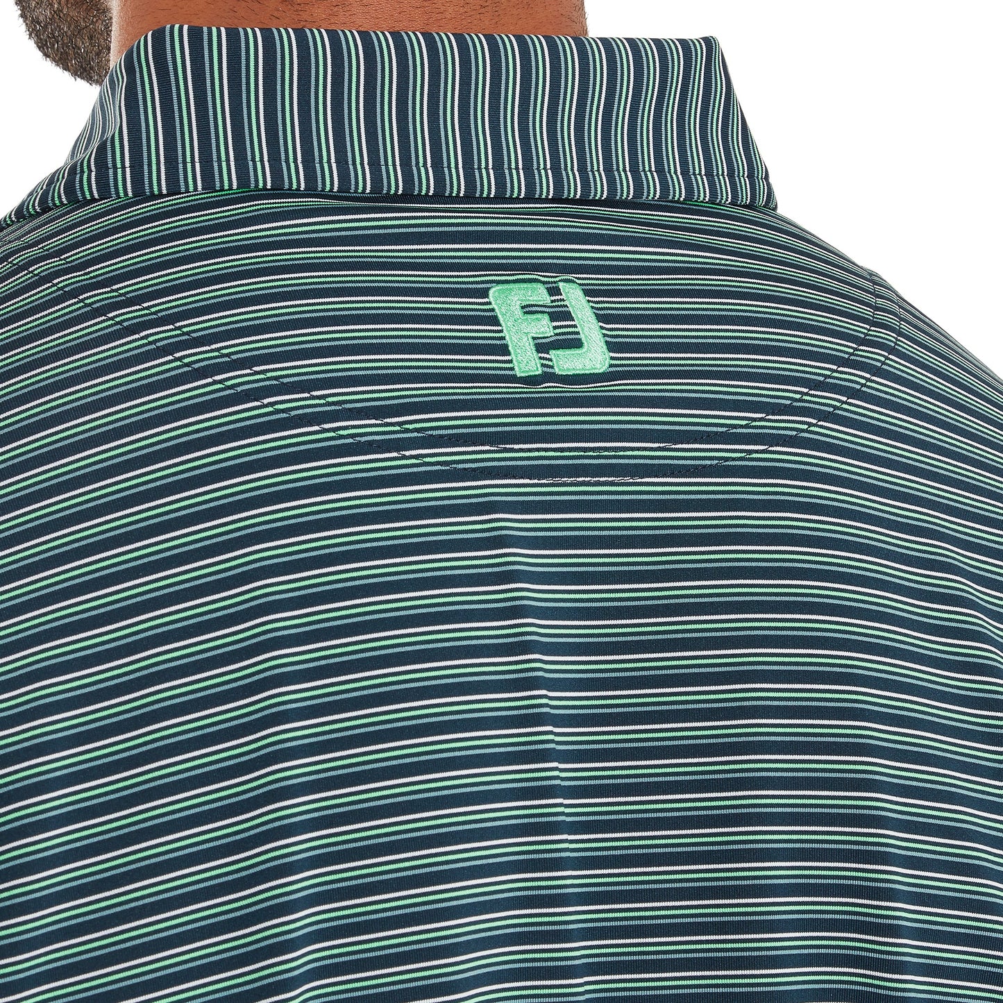 Triple Pinstripe Lisle Golf Shirt