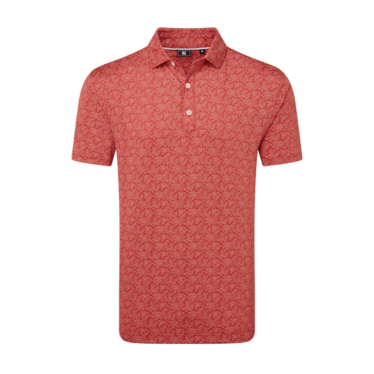 Wingtip Floral Lisle Golf Shirt