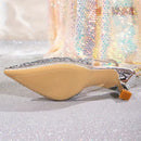š„Last Day 49% OFF - Thin Heel Banquet Shoes, European And American Style Rhinestone High Heel