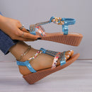e??£¤Last Day Promotion 50% OFF - Women's New Summer Rhinestone Open Toe Orthopaedic Sandals