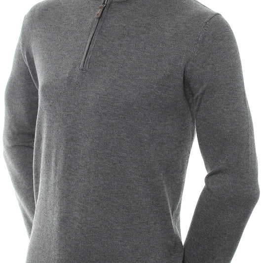 Wool Blend 1/2 Zip Sweater