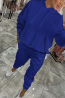 Women's Hooded Long Sequined Casual Suit