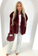 Flygo Women&#39;s Faux Fur Coat Fluffy Faux Fur Jacket Long Sleeve Lapel Furry Winter Jackets Shaggy Parka Short Coat
