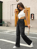 HDLTE Women Wide Leg Jeans High Waist Baggy Jeans Loose Boyfriend Jeans Denim Pants Y2K