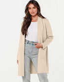 ANRABESS Cardigan Sweater for Women Casual 2023 Fall Winter Fashion Coat Long Sleeve Open Front Knit Coatigan Clothes