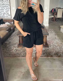 ANRABESS Casual Off Shoulder Elastic Waist Stretchy Long Romper Jumpsuit