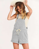 ANRABESS Casual Straps Short Bib Overalls Basic  Drawstring Romper Jumpsuits
