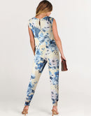 ANRABESS Crewneck Sleeveless Stretchy Jumpsuits Rompers with Pockets