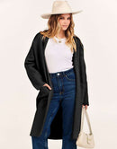 ANRABESS Women's 2023 Fall Cardigan Sweater Long Sleeve Open Front Lapel Coat Casual Knit Coatigan Jacket with Pockets