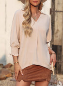 Women's Casual 3/4 Sleeve V Neck Basic Tops (Buy 3 Free Shipping)
