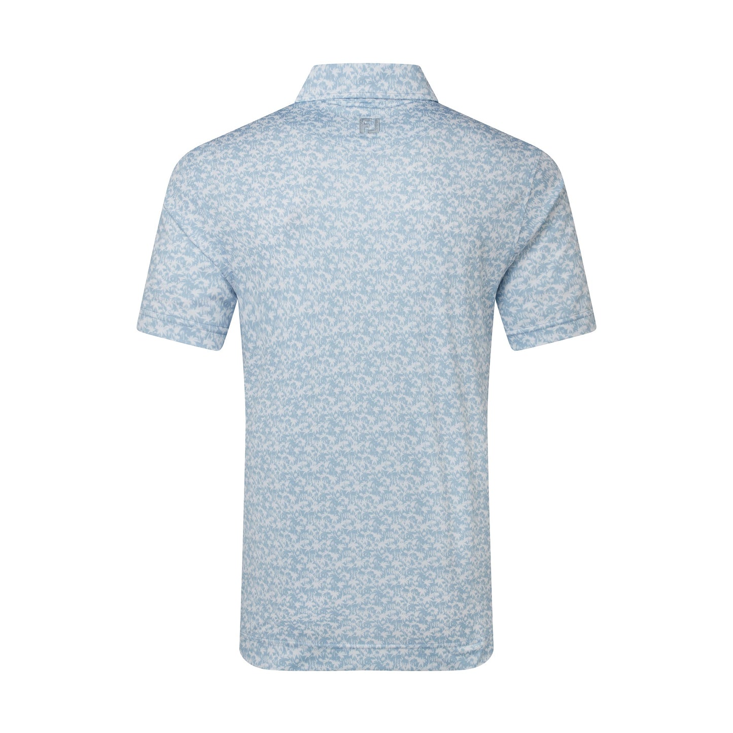 Hidden Palm Print Lisle Golf Shirt