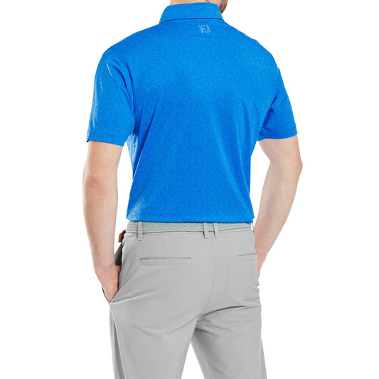 Painted Floral Lisle Golf Shirt