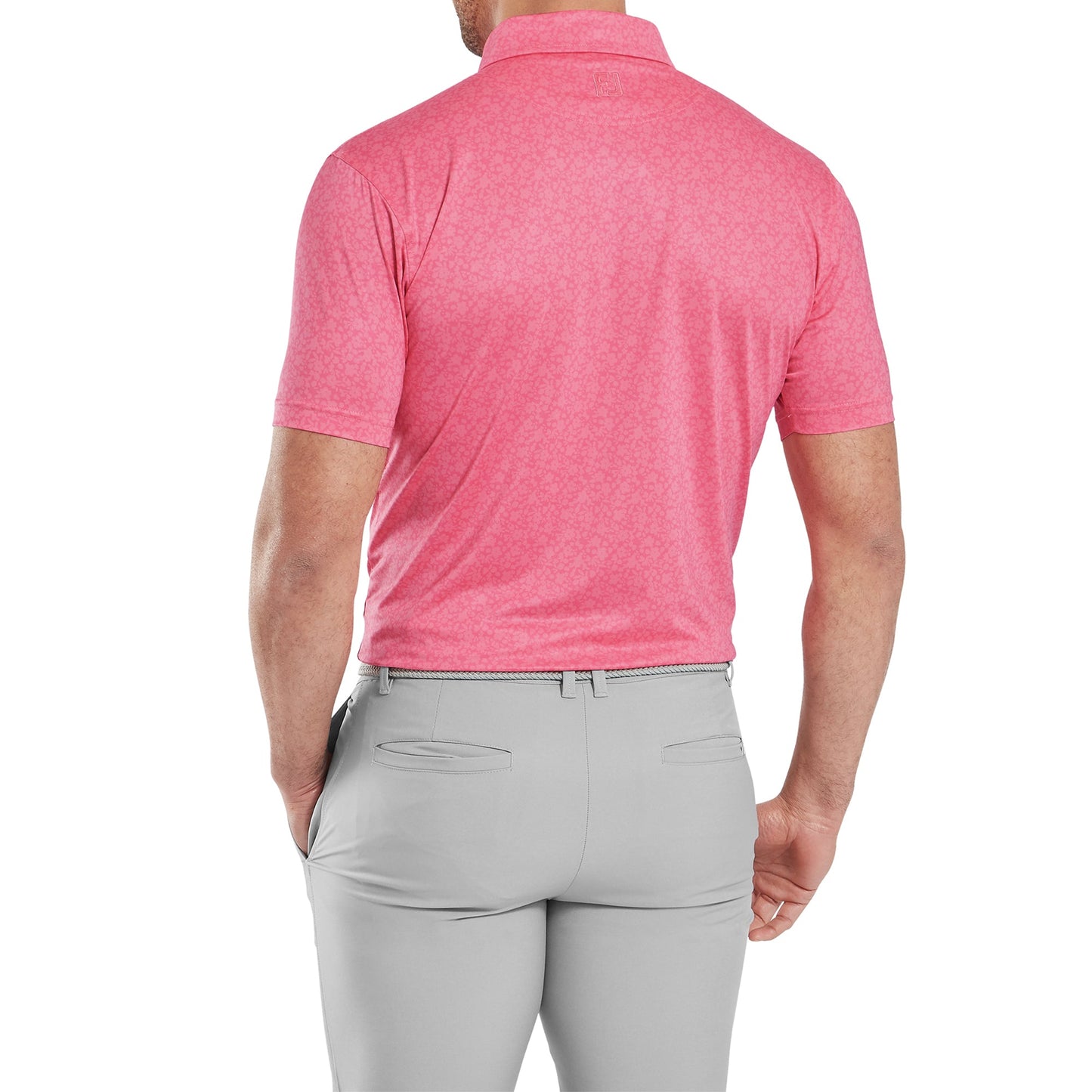 Painted Floral Lisle Golf Shirt