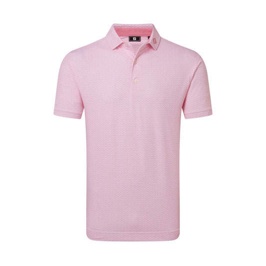 Scallop Geo Pique Golf Shirt