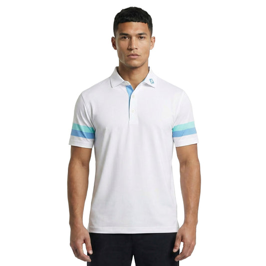 Sleeve Stripe Pique Golf Shirt