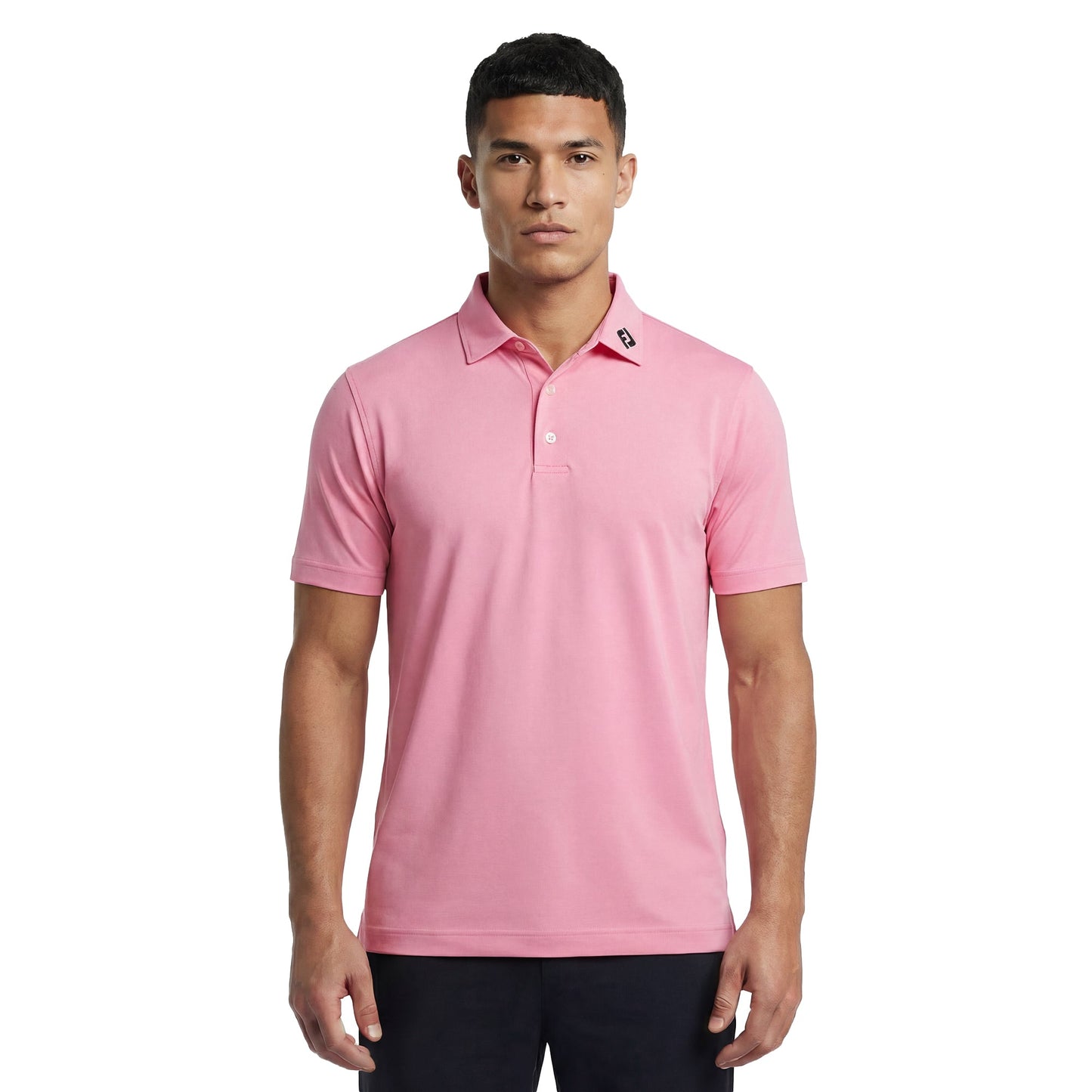 Stretch Pique Solid Golf Shirt