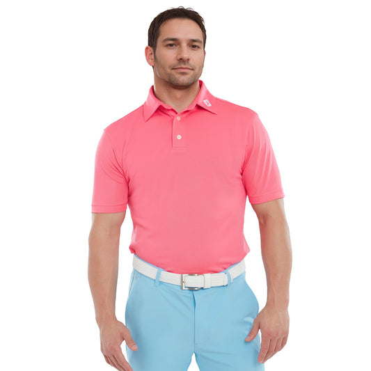 Stretch Pique Solid Golf Shirt