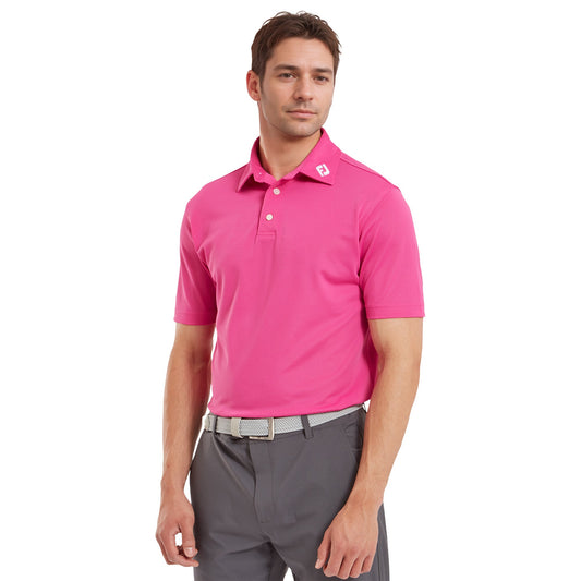 Stretch Pique Solid Golf Shirt