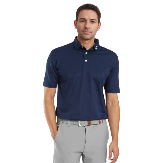 Stretch Pique Solid Golf Shirt