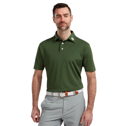 Stretch Pique Solid Golf Shirt