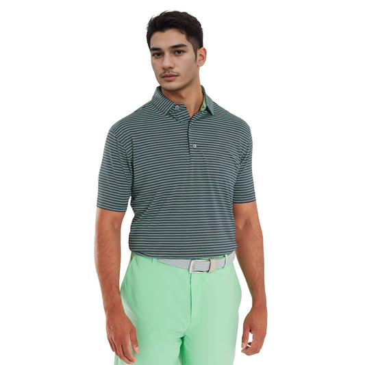 Triple Pinstripe Lisle Golf Shirt