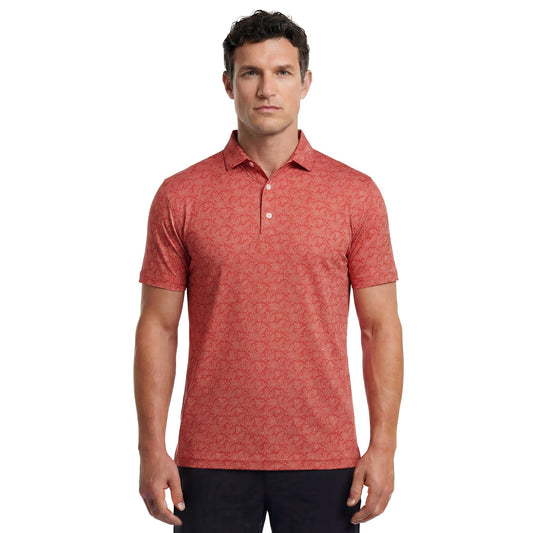 Wingtip Floral Lisle Golf Shirt