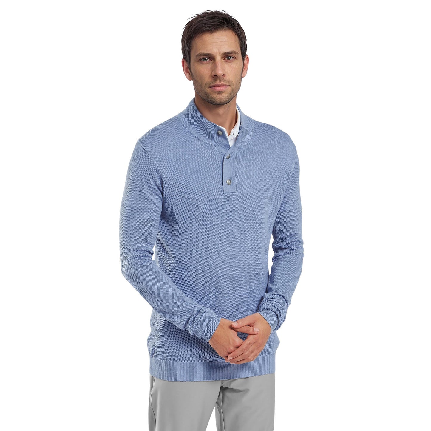 Dri Release Button Placket Sweater