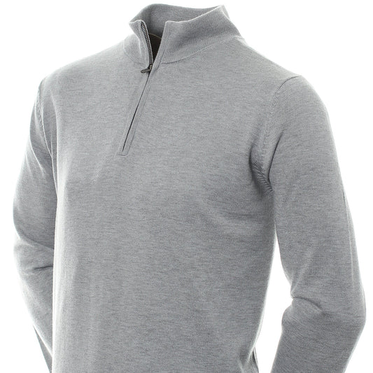 Wool Blend Lined 1/2 Zip Sweater